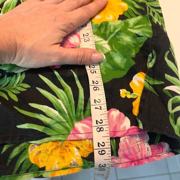 Lauren Ralph Lauren Asian Inspired Floral Linen Tunic Size Small - Picture 8 of 8